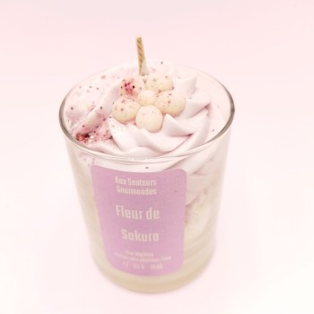 Bougie chantilly - Parfum fleur de Sakura (cerisier japonais)
