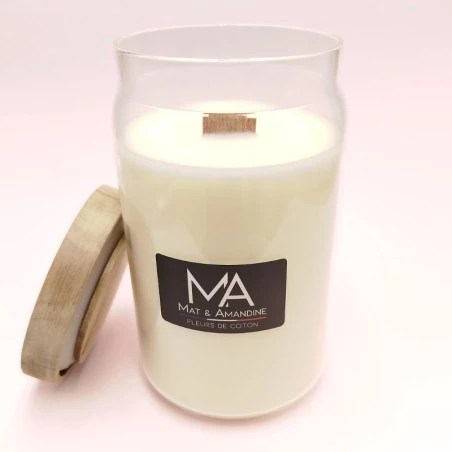 Bougie classique - Grande Jarre - Parfum fleur de coton
