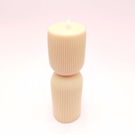 Bougie Décorative Louise - Sans Parfum - Rose