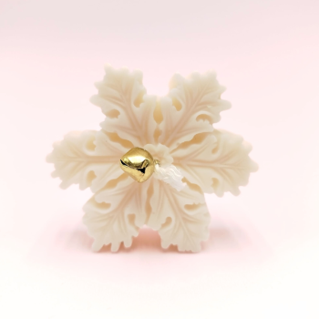 Bougie flocon blanc - Parfum vanille