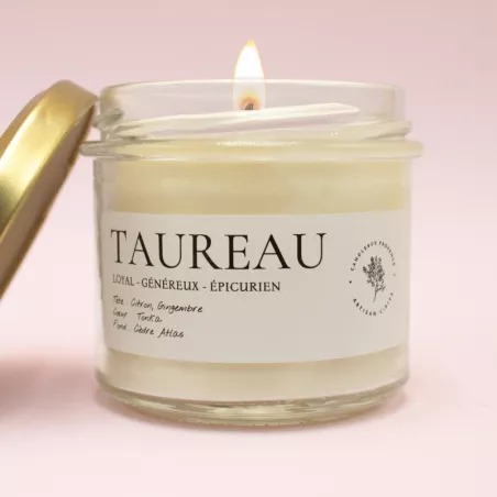 Bougie astrologique Taureau