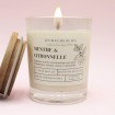 Bougie Classique - Parfum Citronnelle Légèrement Mentholé Bougie Classique - Parfum Citronnelle Légèrement Mentholé