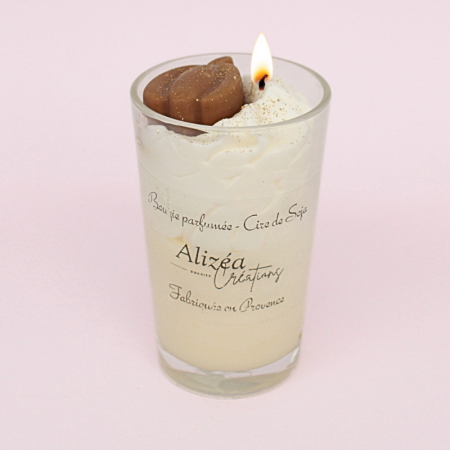 Bougie Verrine Gourmande - Parfum Citrouille Blanche