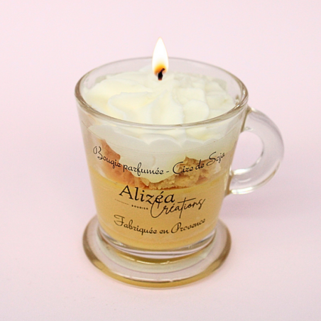 Bougie Tasse Gourmande - Parfum Citron Meringué