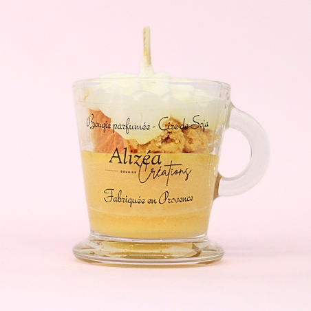 Bougie Tasse Gourmande - Parfum Citron Meringué (Petit Format)
