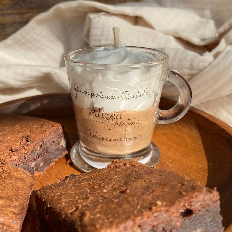 Bougie Tasse Gourmande - Parfum Choco/Noisette (Petit Format) Bougie Tasse Gourmande - Parfum Choco/Noisette (Petit Format)