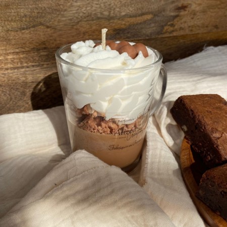 Bougie Tasse Gourmande - Parfum Chocolat & Ourson en Guimauve
