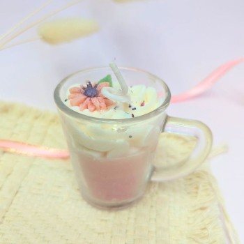 Mini-bougie tasse gourmande - Parfum bonbon sucré