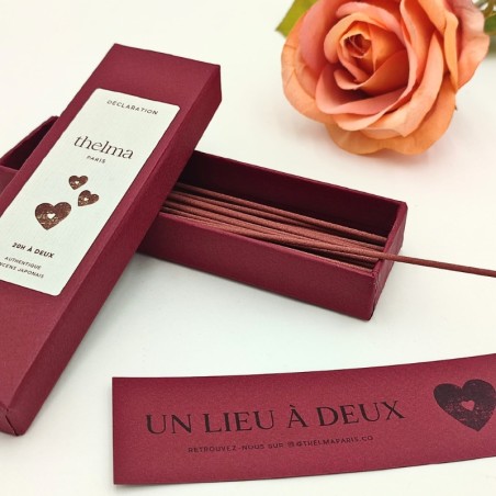 Encens parfumé au bois de rose - boite de 48 bâtons
