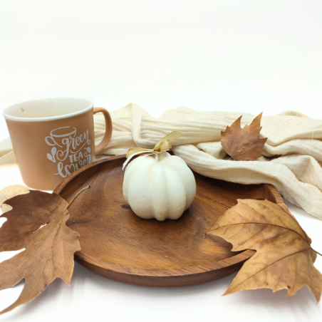 Petite bougie Citrouille - Parfum Cèdre et Bois de Santal
