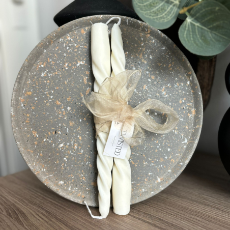 Duo de Chandelles Torsadées - Parfum Ylang Ylang & Jasmin