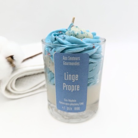 Bougie Chantilly - Linge propre
