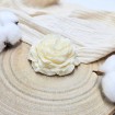 Bougie Rose nacrée - Fleur de coton