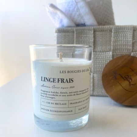 petite bougie parfum linge frais