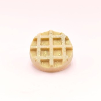 Fondant petite gaufre ronde - Parfum caramel au beurre salé (9g)